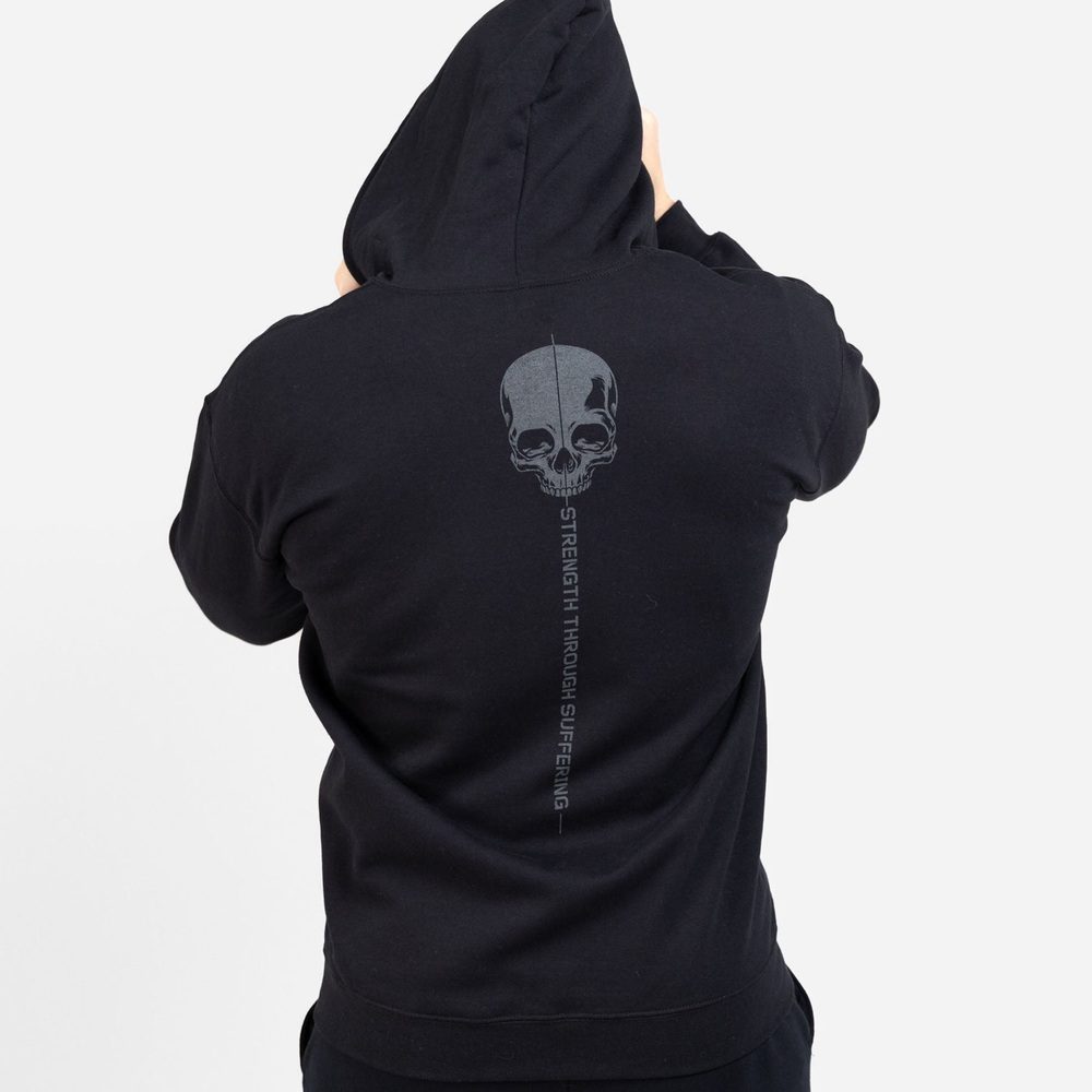 Grunt Style Strength Through Suffering Full-Zip Hoodie - Black