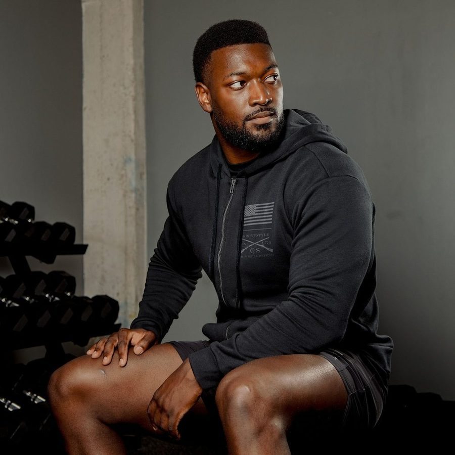 Grunt Style Strength Through Suffering Full-Zip Hoodie - Black