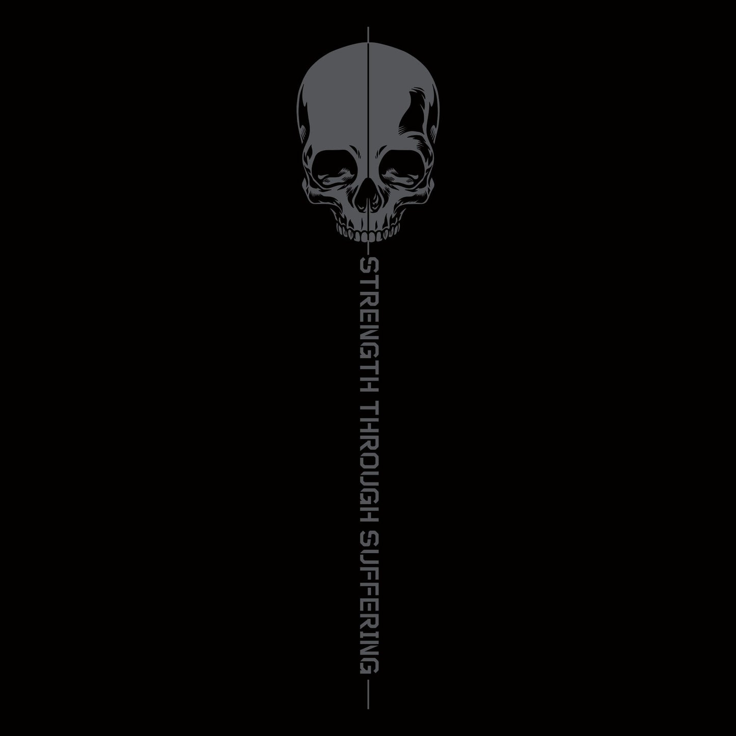 Grunt Style Strength Through Suffering Full-Zip Hoodie - Black