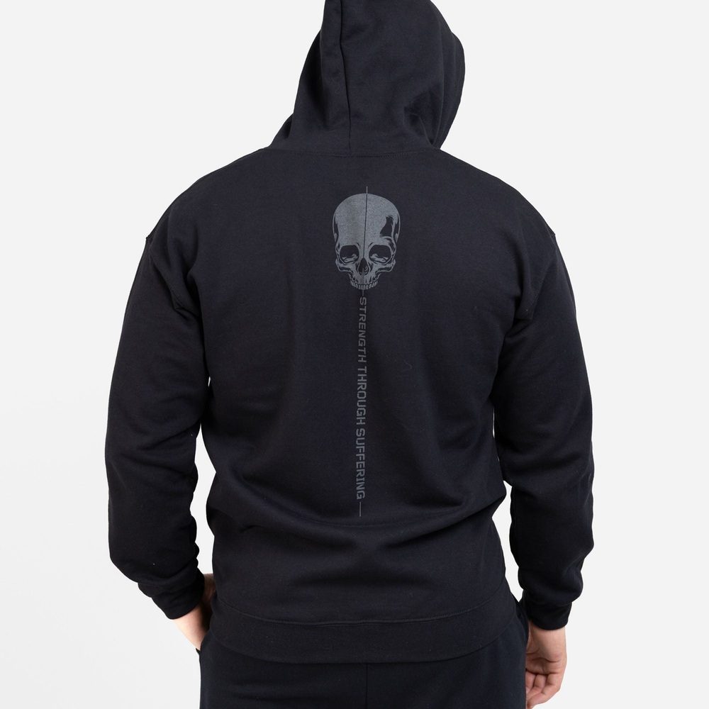 Grunt Style Strength Through Suffering Full-Zip Hoodie - Black