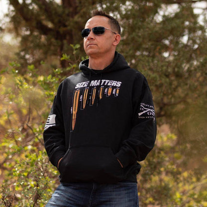 Grunt Style Graphic Hoodies for Men | Size Matters Pullover Hoodie