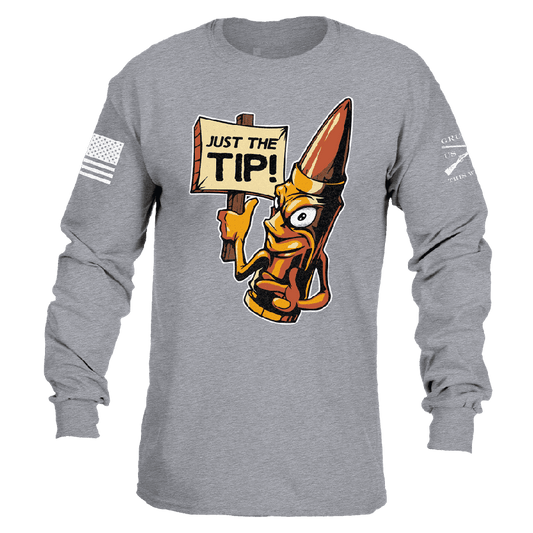 Grunt Style Just The Tip Long Sleeve - Dark Heather Gray