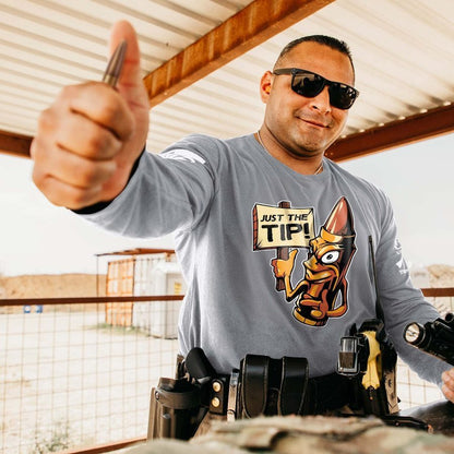 Grunt Style Just The Tip Long Sleeve - Dark Heather Gray