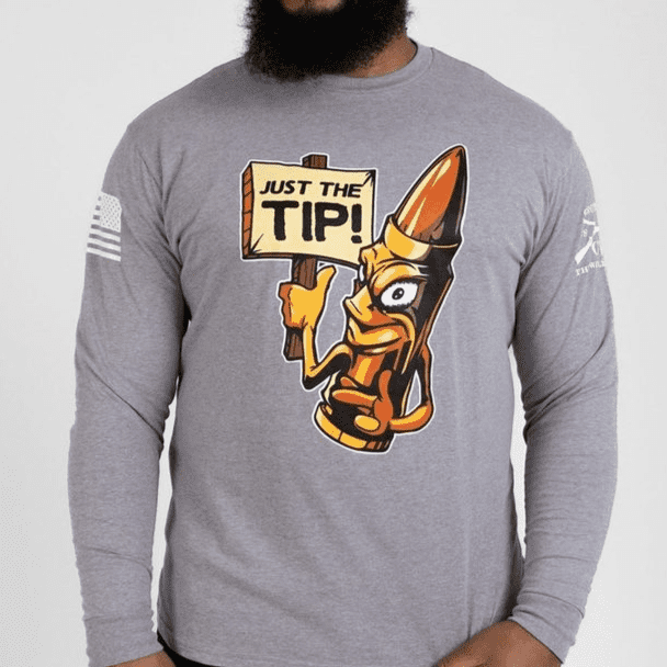 Grunt Style Just The Tip Long Sleeve - Dark Heather Gray