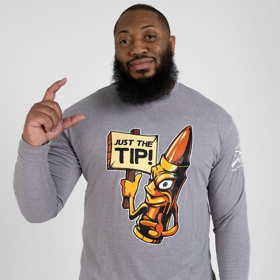 Grunt Style Just The Tip Long Sleeve - Dark Heather Gray