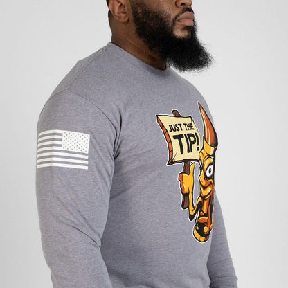 Grunt Style Just The Tip Long Sleeve - Dark Heather Gray