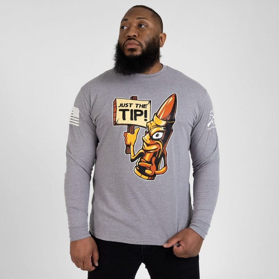 Grunt Style Just The Tip Long Sleeve - Dark Heather Gray
