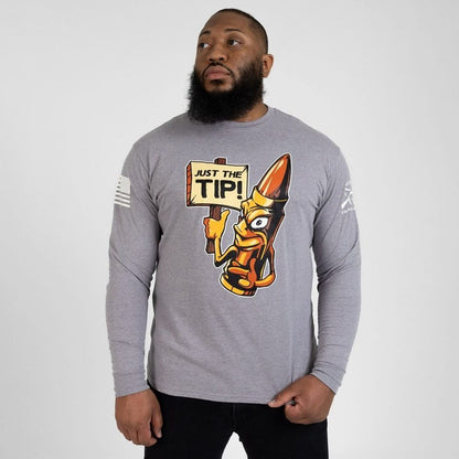 Grunt Style Just The Tip Long Sleeve - Dark Heather Gray