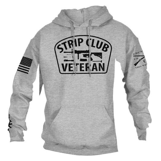 Grunt Style Strip Club Veteran Hoodie - Sport Gray