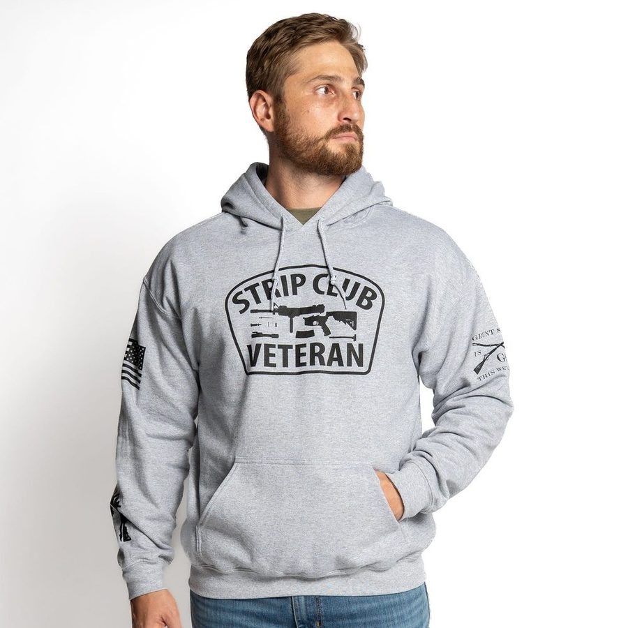 Grunt Style Strip Club Veteran Hoodie - Sport Gray