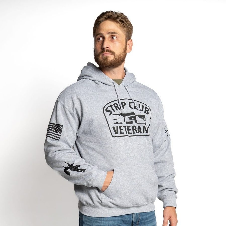 Grunt Style Strip Club Veteran Hoodie - Sport Gray