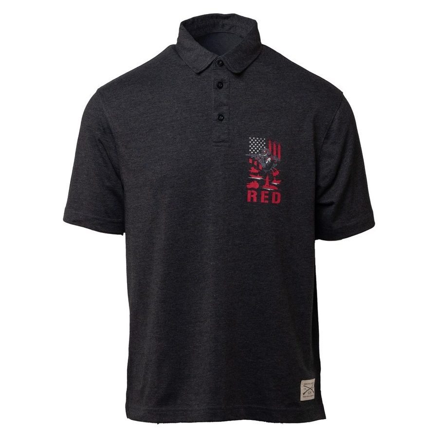 Grunt Style RED Friday Cruiser Polo - Heather Black