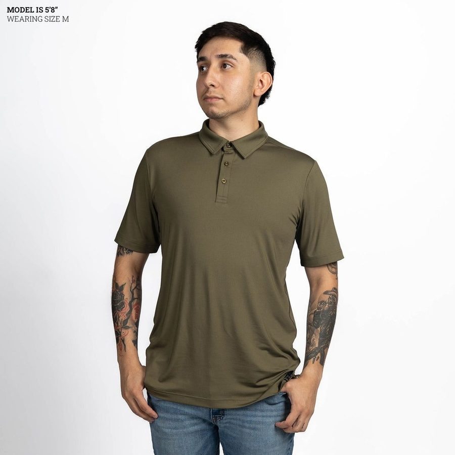 Grunt Style Men's Polo - Military Green