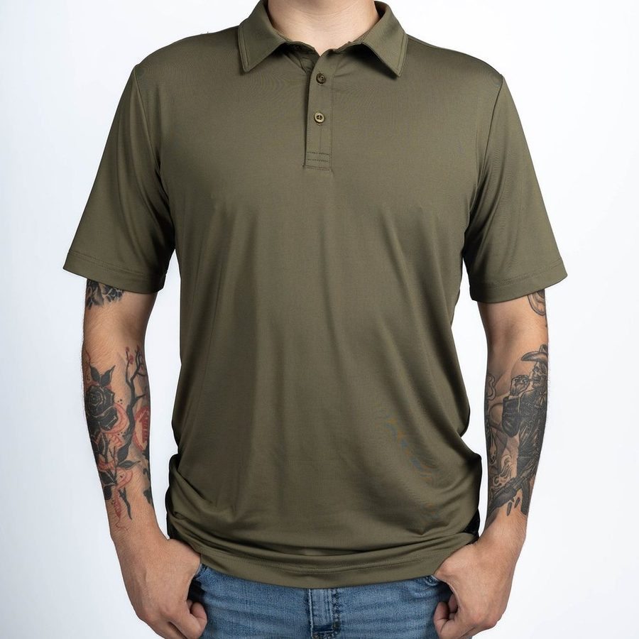 Grunt Style Men's Polo - Military Green