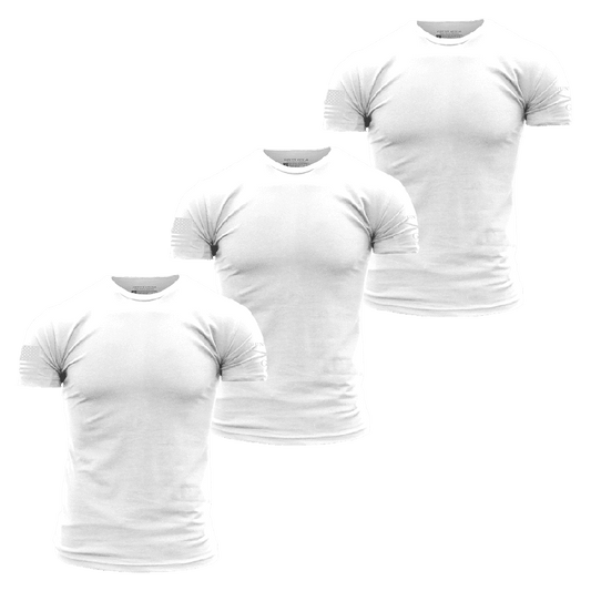 Grunt Style Basic T-Shirts - White - 3 Pack