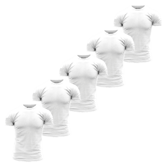 Grunt Style Basic T-Shirts - White - 5 Pack