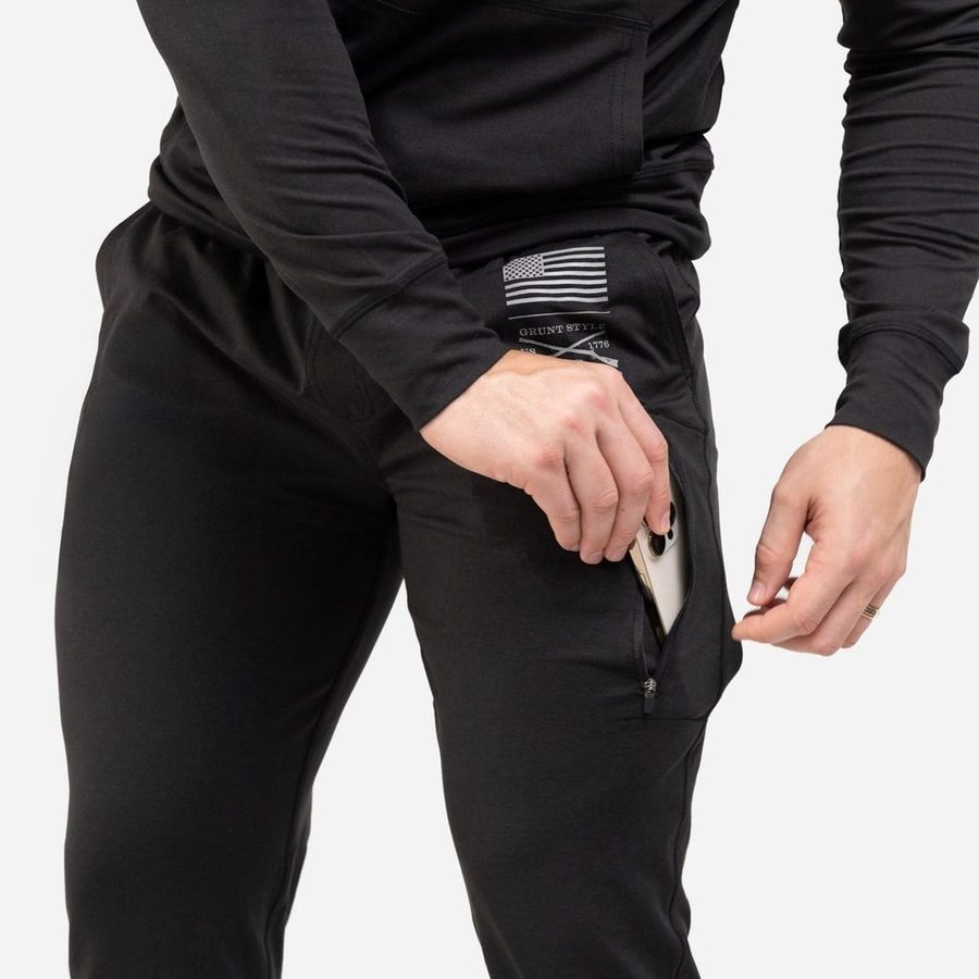 Grunt Style Men's All-Day Jogger - Heather Black