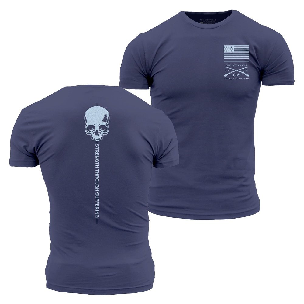 Grunt Style Strength Through Suffering T-Shirt - Future Dusk