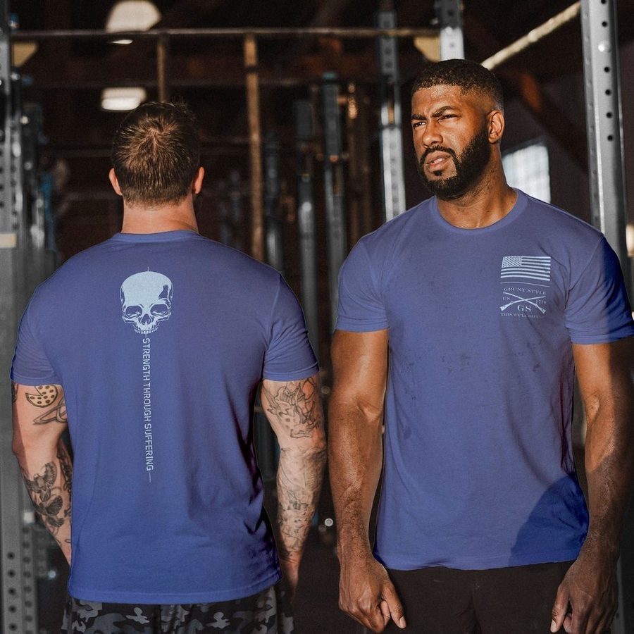 Grunt Style Strength Through Suffering T-Shirt - Future Dusk