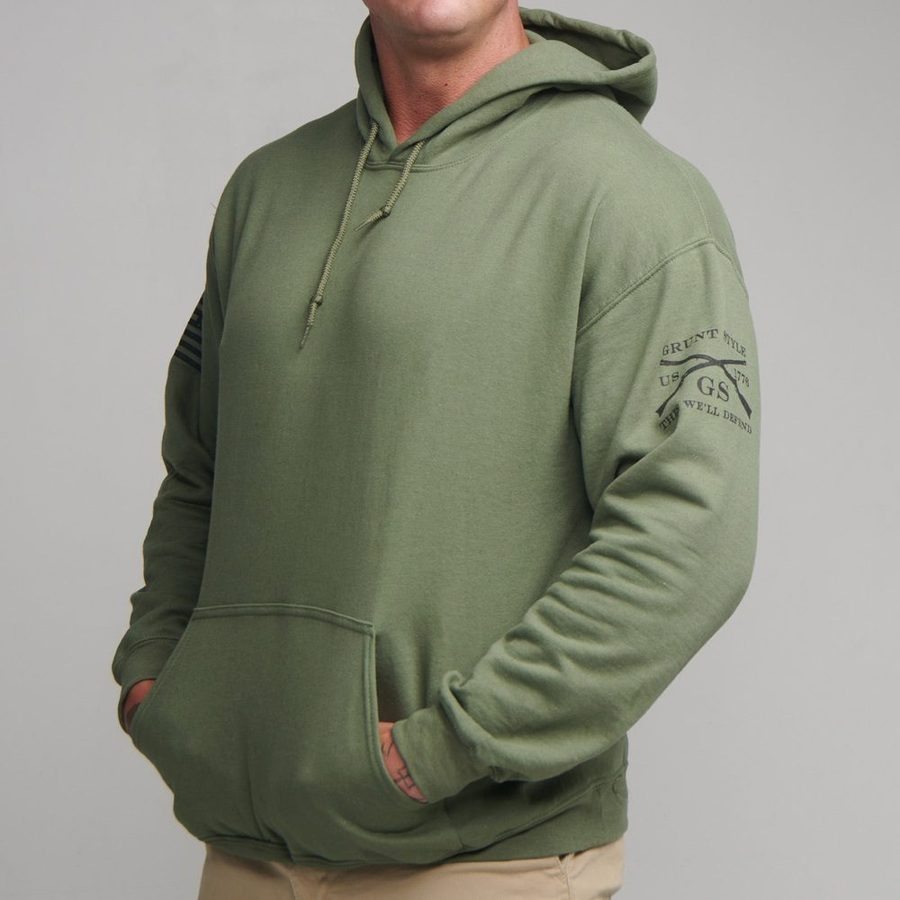 Grunt Style Basic Hoodie - Military Green