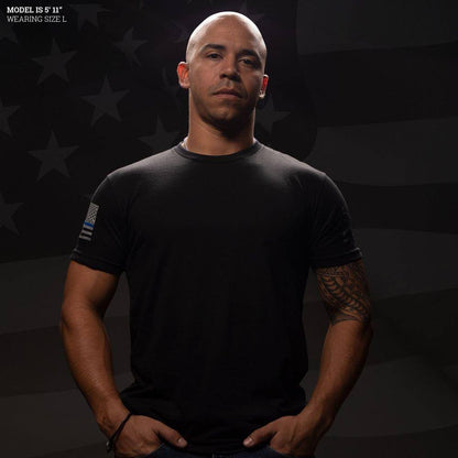 Grunt Style Police Shirts | Blue Line Flag
