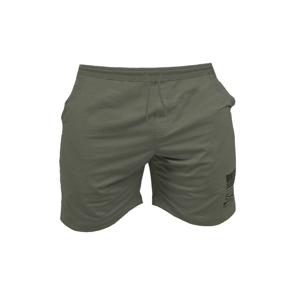Grunt Style Men's All-Day Short - Heather Military Green