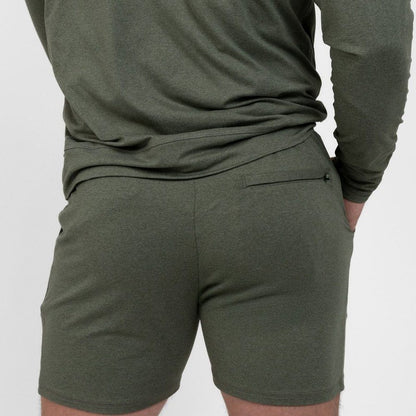 Grunt Style Men's All-Day Short - Heather Military Green