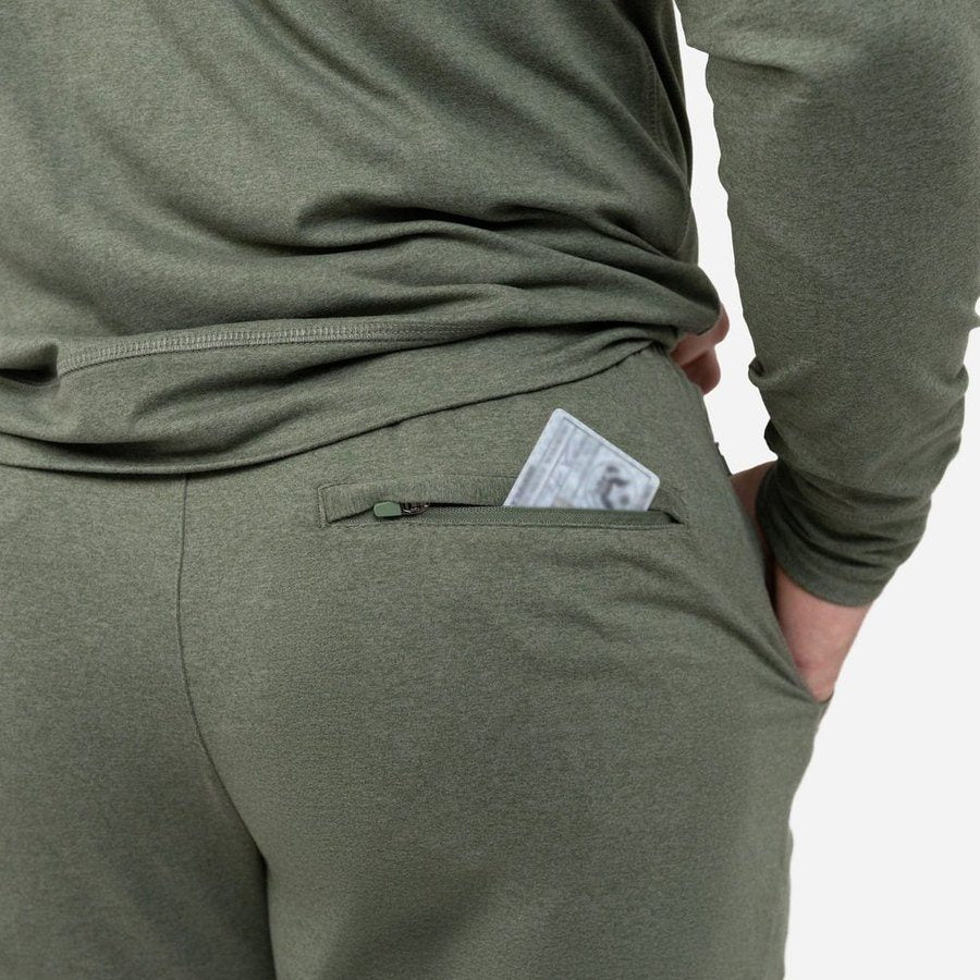 Grunt Style Men's All-Day Short - Heather Military Green