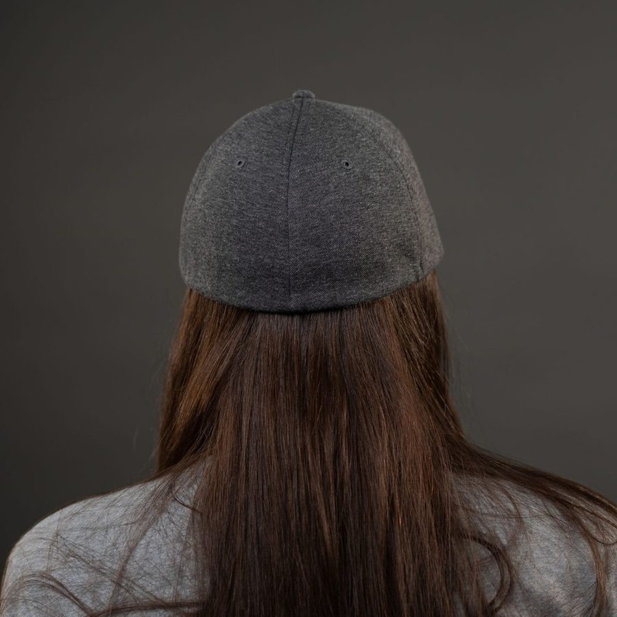 Grunt Style Blackout Flag Stretch Fit Hat - Gray