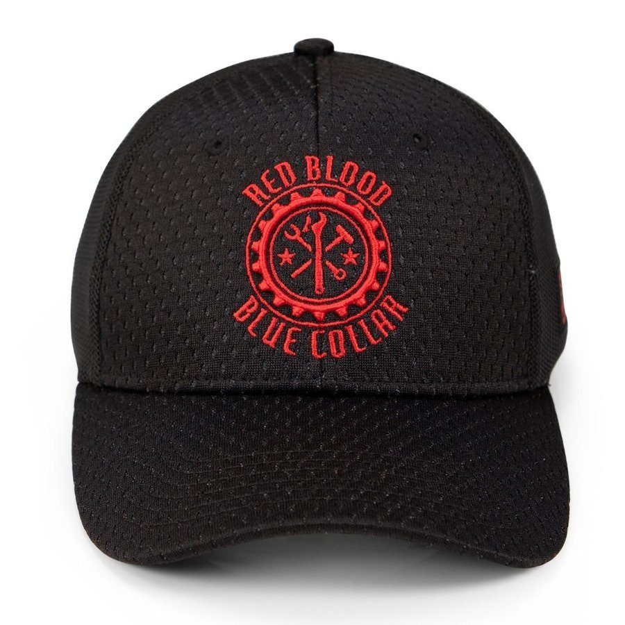 Grunt Style Red Blood Blue Collar® Stretch Fit Hat - Black