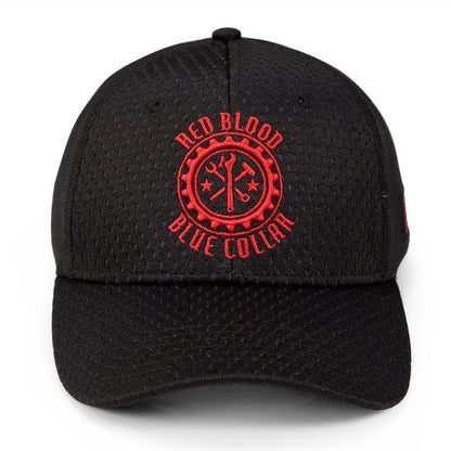 Grunt Style Red Blood Blue Collar® Stretch Fit Hat - Black