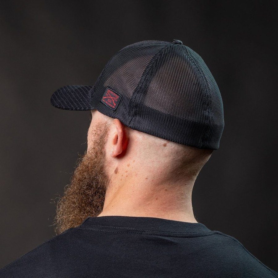 Grunt Style Red Blood Blue Collar® Stretch Fit Hat - Black