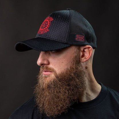 Grunt Style Red Blood Blue Collar® Stretch Fit Hat - Black