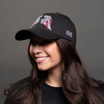 Grunt Style Freedom Angel Dad Hat - Black