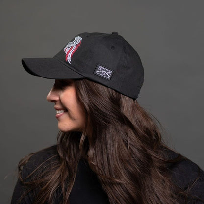 Grunt Style Freedom Angel Dad Hat - Black