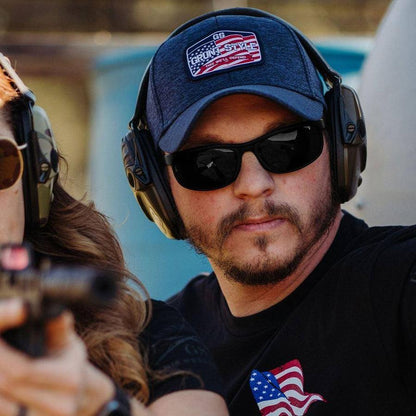Grunt Style Stretch Fit Hat - Old Glory Patch
