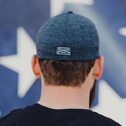 Grunt Style Stretch Fit Hat - Old Glory Patch