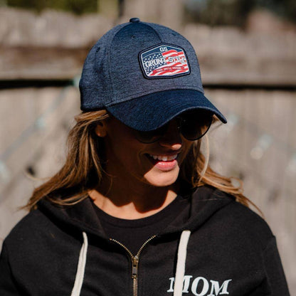Grunt Style Stretch Fit Hat - Old Glory Patch