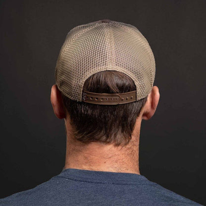 Grunt Style Old Glory Patch Mesh Hat - Brown Wash