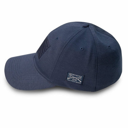 Grunt Style Blackout Flag Stretch Fit Hat - Navy