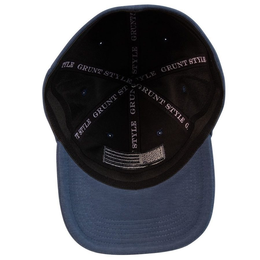 Grunt Style Blackout Flag Stretch Fit Hat - Navy
