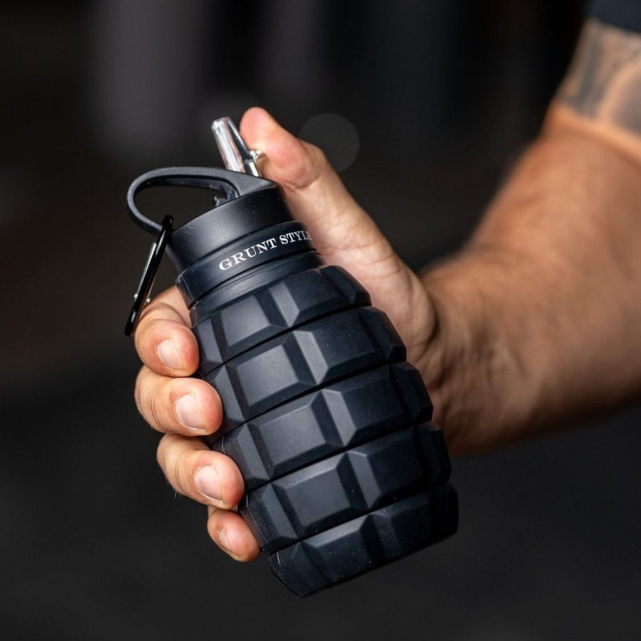 Grunt Style Grunt Style Black Hydro Blast: Collapsible Bottle