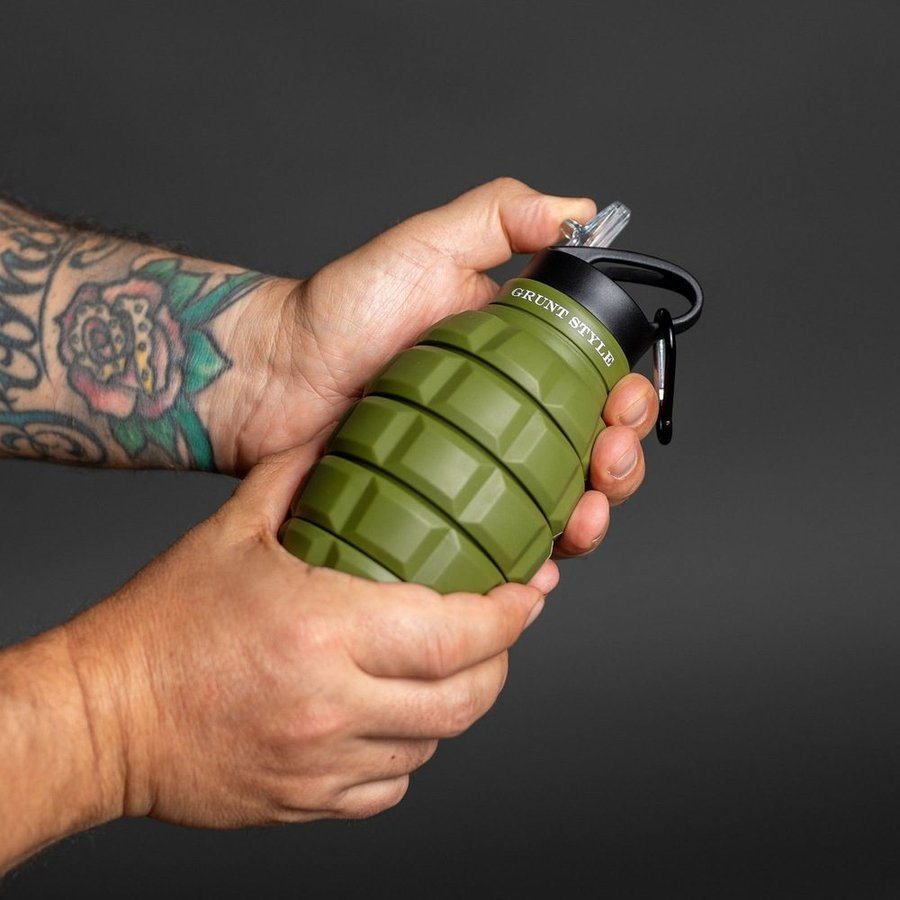 Grunt Style Grunt Style Military Green Hydro Blast: Collapsible Bottle