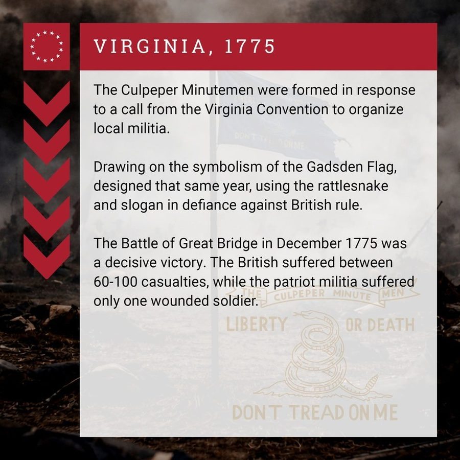 Grunt Style Culpeper Minutemen 1775 Flag