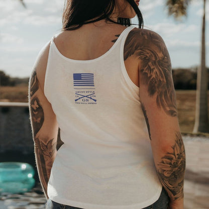 Grunt Style Women's Vintage American Flowy Tank - White