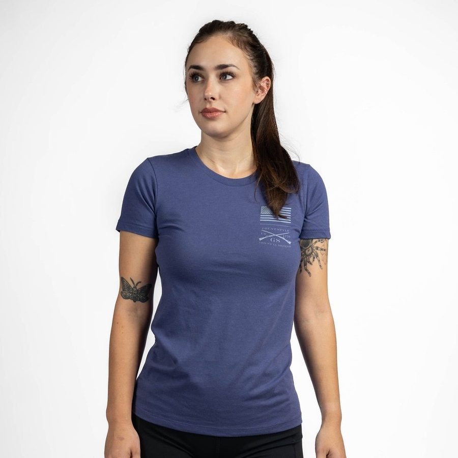 Grunt Style Women's Strength Through Suffering Slim Fit T-Shirt - Future Dusk