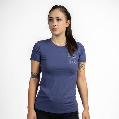 Grunt Style Women's Strength Through Suffering Slim Fit T-Shirt - Future Dusk