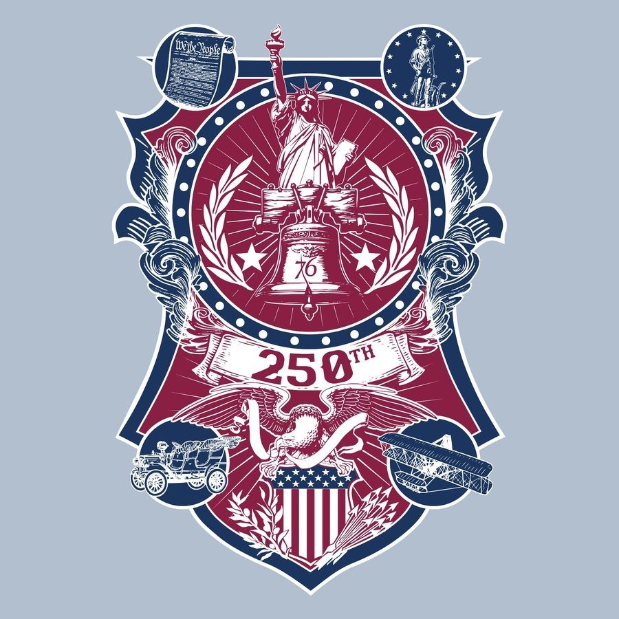Grunt Style Women's 250th Commemorative Flowy Tank - Stonewash Denim