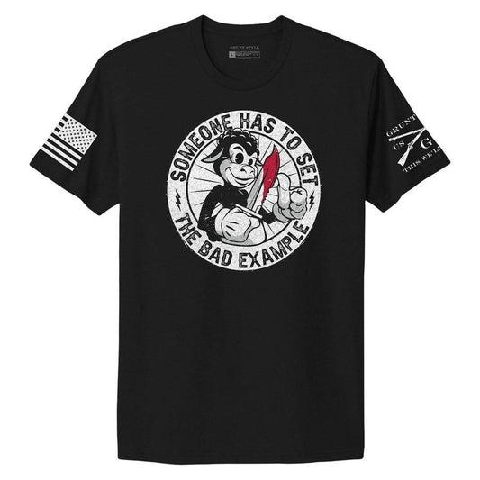 Grunt Style Women's Bad Example Boyfriend Fit T-Shirt - Black