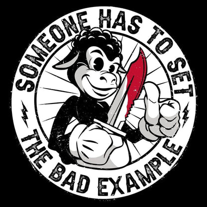 Grunt Style Women's Bad Example Boyfriend Fit T-Shirt - Black